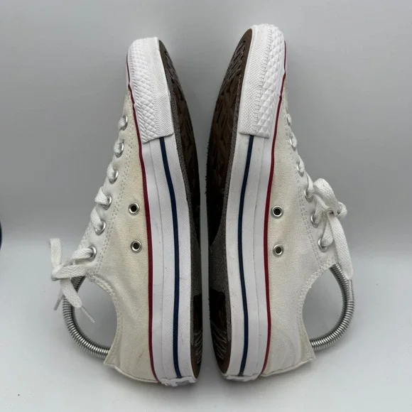 Converse All Star Low Top Sneakers Shoes Women's Size 8 Canvas White Casual - Picture 5 of 8